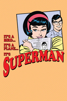 David Pittu, Jenny Powers and Adam Mauzey in Superman at New York City Center Encores